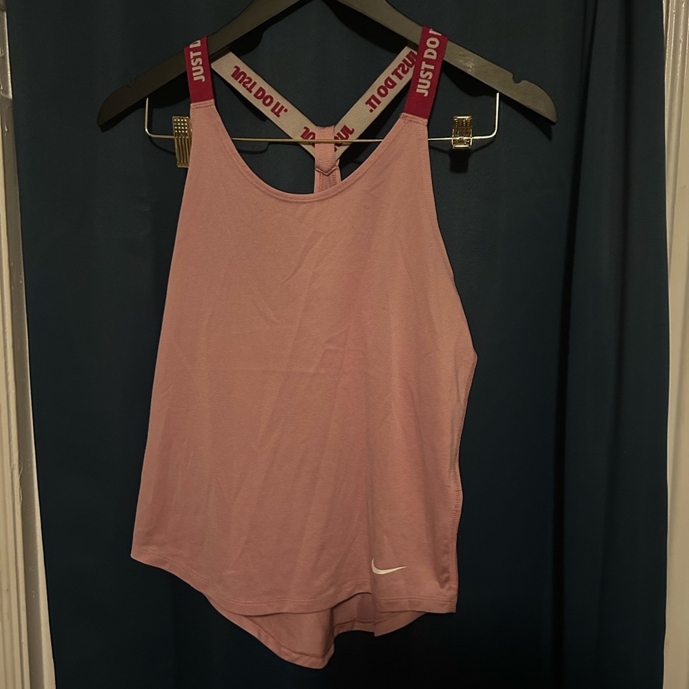 Nike Light Pink Athletic Tank with Logo Straps